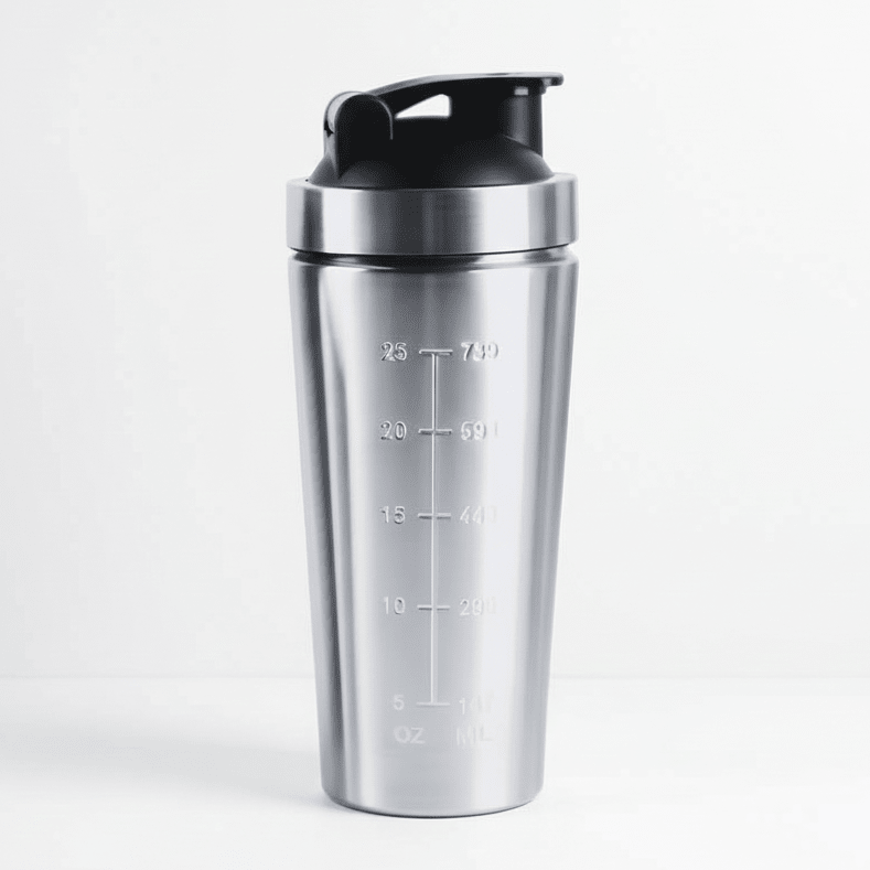Shaker à protéines en acier inoxydable