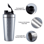 Stainless Steel Protein Shaker - HoldTheGear
