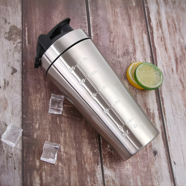 HoldTheGear Shaker – Stainless Steel Gym Bottle