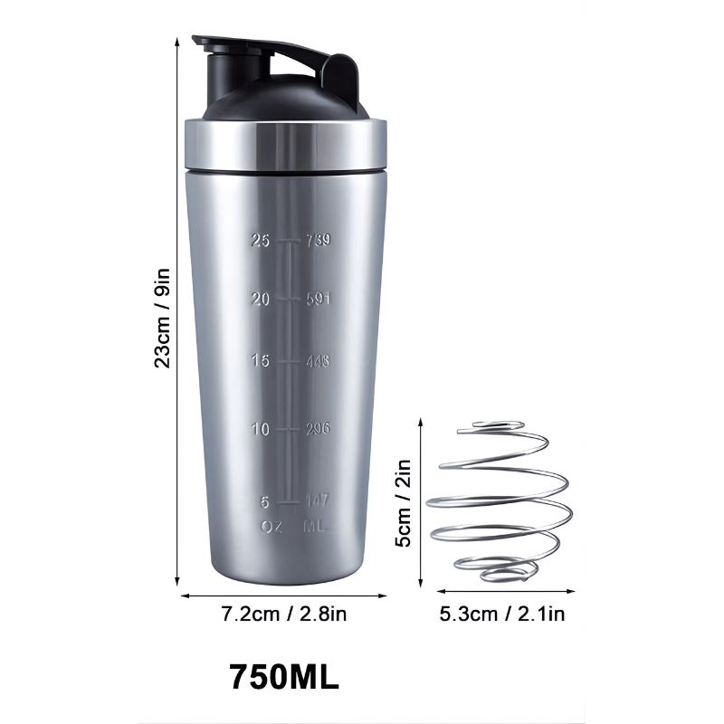 Stainless Steel Protein Shaker - HoldTheGear